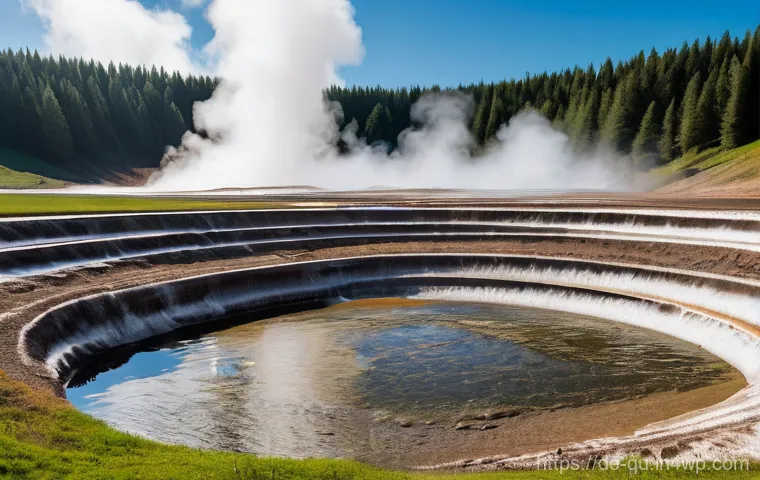 지열 냉난방 시스템과 기후 변화 대응 - Here are three image prompts in English, designed to generate visuals related to geothermal energy i...
