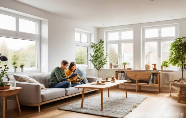지열 냉난방 시스템의 설치 후 성과 기록 - **Prompt 1: Cozy Geothermal Comfort in a Modern German Home**
    "A warmly lit, inviting interior o...