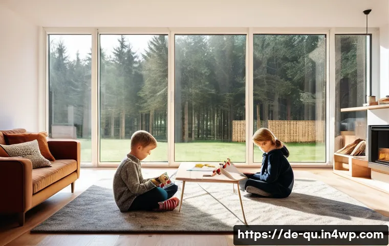 지열 냉난방 시스템의 유용성 및 안전성 - **Prompt Title:** Cozy German Home with Geothermal Comfort

    **Image Prompt:** A warm and invitin...